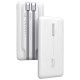 COOL BATERIA EXTERNA UNIVERSAL POWER BANK 10.000 MAH PD 22.5W (2 CABLES) BLANCO